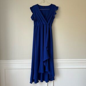 Elegant Blue Women's Dress‎ Sz L